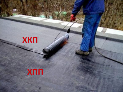Укладка бикроста в два слоя на новой крыше