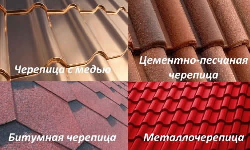 Виды черепицы